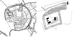 L: Grundriss in DGK 5, R: Senden - Gro-Schonebeck in BuK Ldinghausen, 91