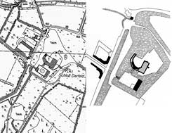 L: 24452 Darfeld, R: Rosendahl - Haus Darfeld in BuK Coesfeld