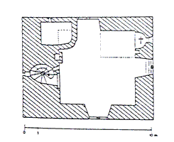 Grundriss des Wohnturms, vierte Etage, aus: Herrmann, Wohntrme (1995)