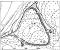  Plan der Befestigung Knickenhagen (Aufmessung vor 1920) (aus Hmberg 1971, S. 228)