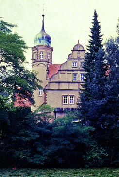 Ulenburg bei Lhne, Renaissance-Schloss an der Stelle einer sptmittelalterlichen Wasserburg, Foto: M. Rasch, ca. 1985