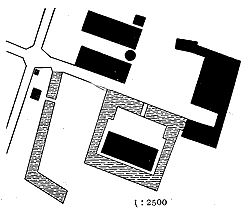 Lageplan, aus: BuK Hxter (1914)