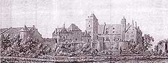 Burg Boetzelaer von Sdosten. Hermann Saftleven um 1650