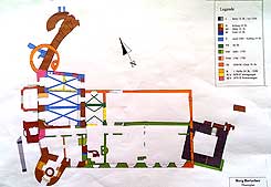 Phasenplan der Hauptburg nach Joachim Zeune