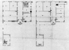 Dirmstein, bischfliche(s) Burg/Schloss, Grundriss vor 1708 (aus: Pflzisches Burgenlexikon Bd. I (2007), S. 399)