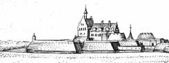  Die Burg von Lingen im Kupferstich von Merian aus dem Jahr 1647