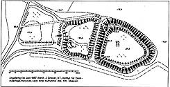  Plan der Aseburg (aus Heine 2000, S. 273 Abb. 167)