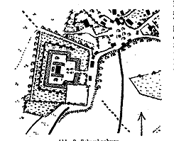  Plan der Schwakenburg von 1858 (aus vom Bruch S. 100).