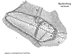  Plan der Bardenburg (aus Schlter 2000 S. 99 Abb. 2)