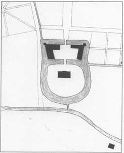  Plan von Haus Bruche um 1805 (aus Prinzhorn, Suck 2005, S. 215 Karte 4.3)