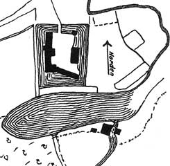  Plan vom letzten Haus Astrup (aus vom Bruch 1930, S. 131)