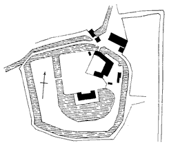  Plan von Haus Sgeln (aus Nldeke 1915, S. 187)