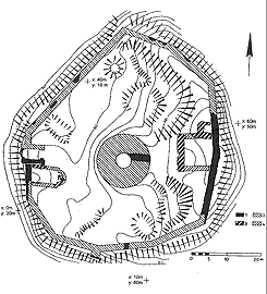  Grundriss der Holter Burg (aus Wulf,Schlter 2000, S. 315)