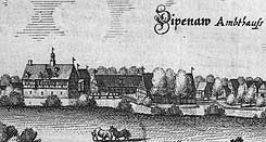 Das Amtshaus von Diepenau 1647 (aus Merian, Topographia Braunschweig Lneburg)