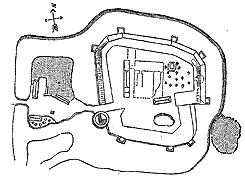 Die Festung Calenberg um 1820 (aus Jrgens, Nldeke, v. Welck 1941, S. 32)