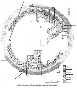 Plan der Alten Burg (aus Ahrens 1972, Abb. 4)