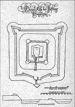 Plan der nach 1514 angelegten Festung Ovelgnne. 