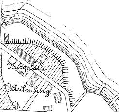 Lage der spteren Burgstelle in Artlenburg (aus Oppermann, Schuchhardt Blatt LXIV)