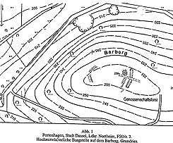 Plan aus: Heine, Barberg, S. 234 