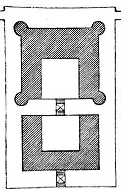 Grundriss des neuzeitlichen Schlosses Grnhagen (aus Mithoff S. 85)