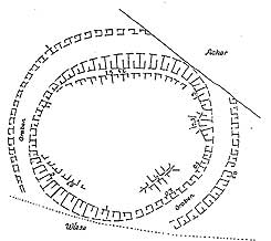 Grundriss der Wallburg Bodwede (aus Gehrke 2009, S. 45)