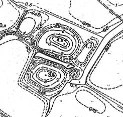 Hhenschichtenplan der Burg, Ausschnitt aus W. Schwarz in Wegweiser zur Vor- und Frhgeschichte Niedersachsens 23, 2002.