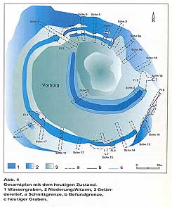 Grabungsplan 2005, Geschwinde u.a. 2006, S, 125