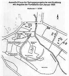 Aus: R. Busch, Die Burg in Altencelle. Ernst Sprockhoffs Ausgrabungen 1938 und 1939 (Nachrichten aus Niedersachsens Urgeschichte 61), 1992, S. 37.