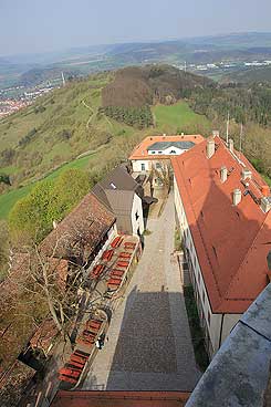 Innenhof, vom Bergfried aus gesehen, Foto Wachholz, 2017