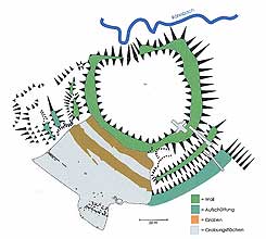 Plan der Heilsburg (aus Hesse 2015, S. 126)