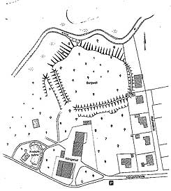 Plan des Knigshof bei Sittensen (aus Tempel 1999, S. 169)