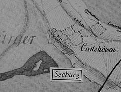 Lageplan der Seeburg nach der Kurhannoverschen Landesaufnahme