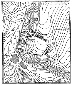 Plan der Hnschen Burg (aus Grote 1993, S. 319)