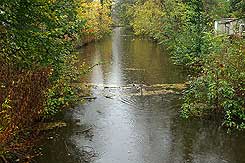 Der nrdliche Wassergraben um das Schlossgelnde von Wienhausen (Foto Eismann 2017)