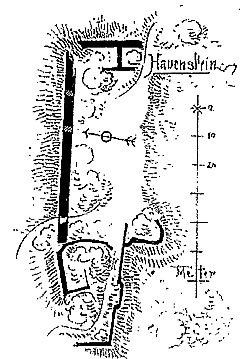 Grundriss der Burg vor der Sanierung im spten 19. Jahrhundert (Kraus 1892).