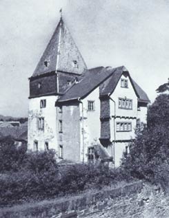 Untere Burg, historische Fotografie, aus: KD Neuwied (1940)