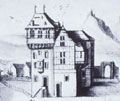 Obere Burg um 1730, aus: KD Neuwied (1940)