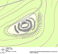 Planskizze nach Geo-Portal Baden-Wrttemberg (Datenquelle: LGL, www.lgl-bw.de); Entwurf: Christoph Engels 2022.