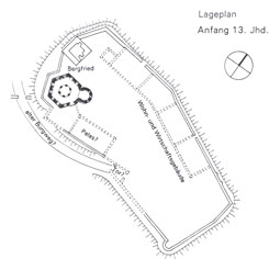 Grundriss, Situation Anf. 13. Jh., aus: Wulf, Matthiaskapelle (1995)